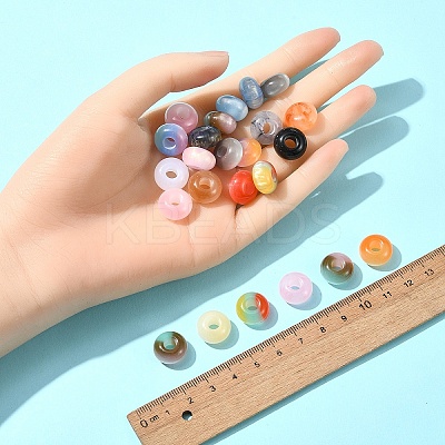 36Pcs 3 Styles Resin European Beads RESI-FS0001-72-1