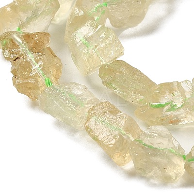 Raw Rough Natural Topaz Crystal Beads Strands G-I283-G05-01-1