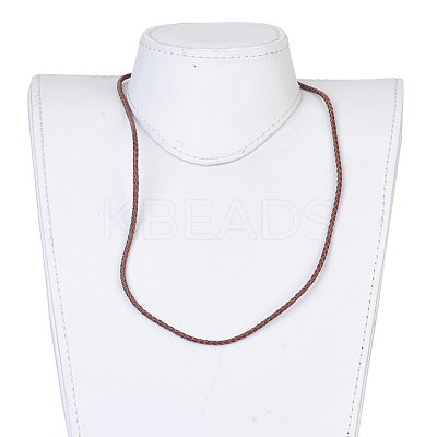 Leather Braided Cord Wrap Bracelets/Necklaces BJEW-JB03919-02-1