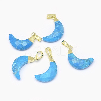 Synthetic Turquoise Pendants G-F584-E06-G-1