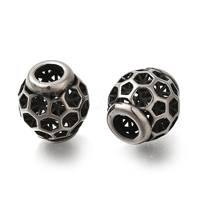 304 Stainless Steel European Beads STAS-D191-22A-AS-1