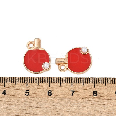 Alloy Enamel Pendants ENAM-V001-01A-KCG-1
