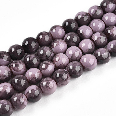Baking Paint Glass Beads X1-DGLA-N003-10mm-C09-1
