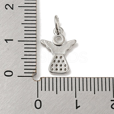 Rack Plating Brass Micro Pave Cubic Zirconia Pendants KK-A200-12P-1