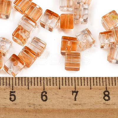 Spray Painted Glass Seed Beads SEED-A034-01C-1