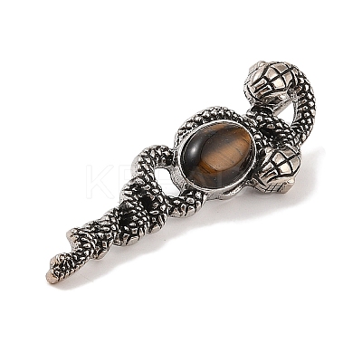 Natural Tiger Eye Pendants G-A224-03AS-09-1