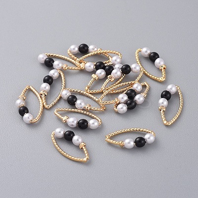 Real 18K Gold Plated Brass Linking Rings LS-KK-L180-101B-G-1