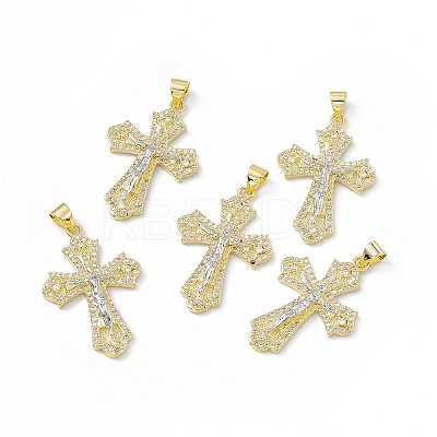 Rack Plating Eco-friendly Brass Charms KK-B065-10P-1