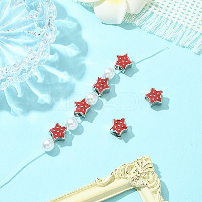 6Pcs 304 Stainless Steel European Beads STAS-CJ0002-59-1