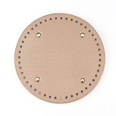 PU Leather Flat Round Bag Bottom FIND-PH0016-001B-1
