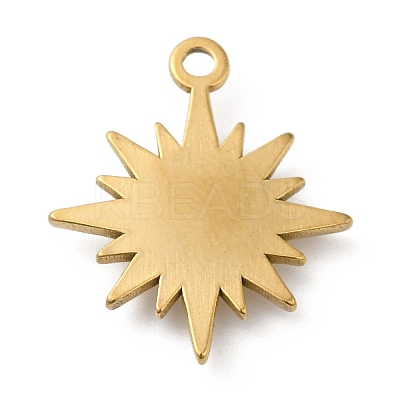 Real 18K Gold Plated 304 Stainless Steel Pendants STAS-A084-23G-01-1