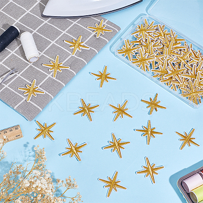 80Pcs Computerized Embroidery Cloth Iron on/Sew on Patches DIY-HY0003-08B-1