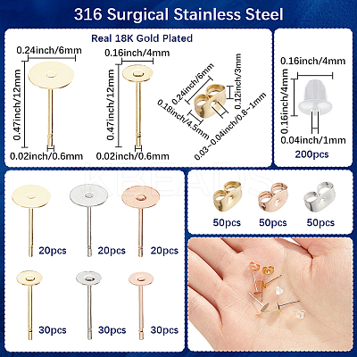 316 Surgical Stainless Steel Flat Head Pins FIND-SP0003-58-1