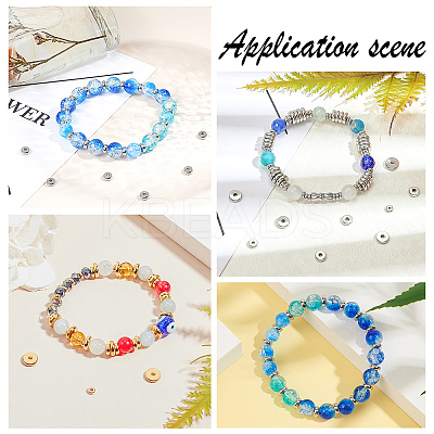 160Pcs 4 Colors 304 Stainless Steel Linking Rings STAS-UN0028-20-1