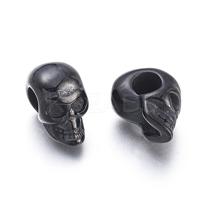 Halloween Ion Plating(IP) 304 Stainless Steel European Beads X-STAS-F243-43B-1