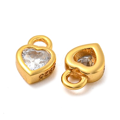 Real 18K Gold Plated 925 Sterling Silver Charms STER-K176-03A-G-1