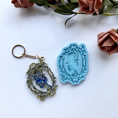 Magic Mirror Pendant Silicone Molds DIY-F109-08-1