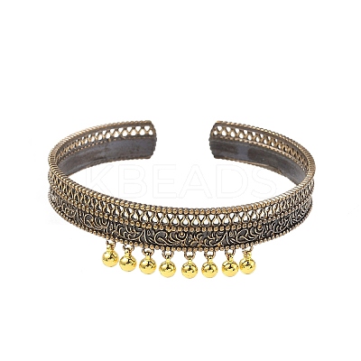 Alloy Cuff Bangles for Women BJEW-B129-01-1