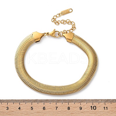 316 Surgical Stainless Steel Chain Bracelets BJEW-P349-01G-1