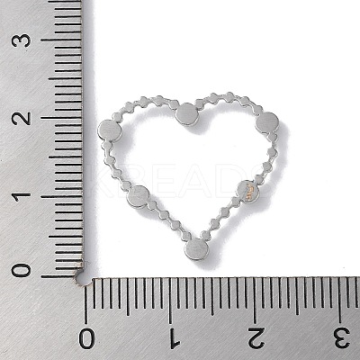 Stainless Steel Color 304 Stainless Steel Rhinestonet Pendants STAS-Q312-02B-P-1