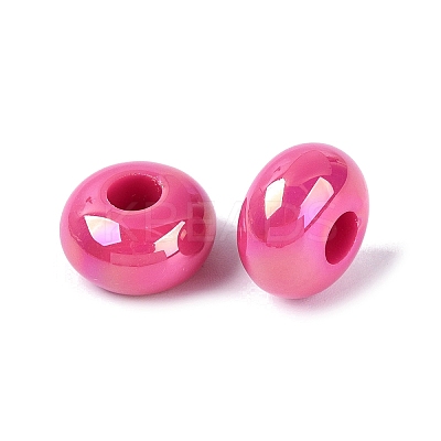 Opaque Acrylic European Beads OACR-E033-19I-1