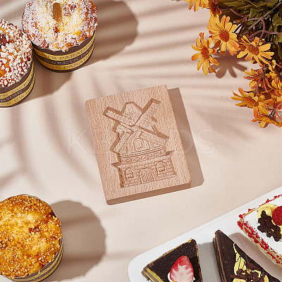 Beech Wood Cookie Molds AJEW-WH0083-59C-1