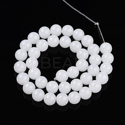 Imitation Jade Glass Beads Strands LS-GLAA-T032-J10mm-01-1