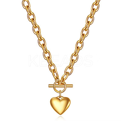Heart 304 Stainless Steel Pendant OT Necklaces FS-WGBF13B-07-1