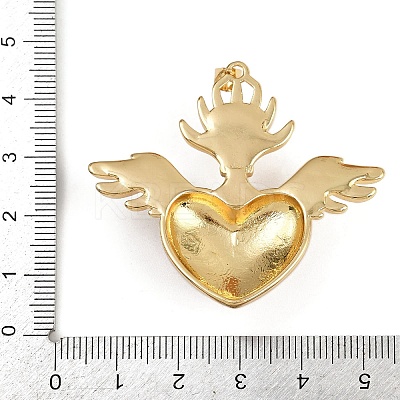 Brass Micro Pave Cubic Zirconia Enamel Pendants KK-L244-05G-03-1