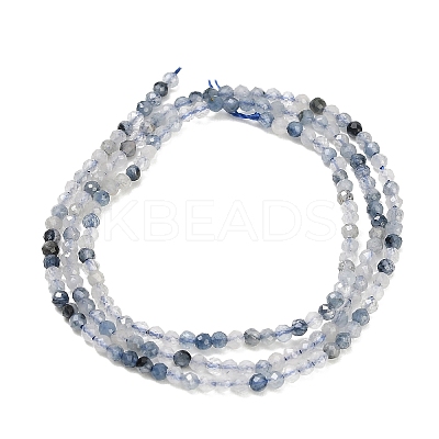 Natura Blue Rutilated Quartz Beads Strands GG-CBA3921-A05-2mm-1