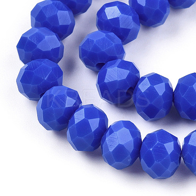 Opaque Solid Color Glass Beads Strands LS-EGLA-A034-P1mm-D32-1