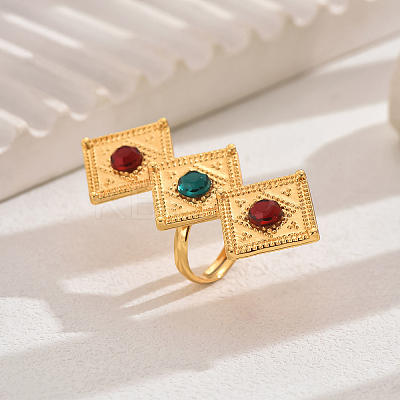 Adjustable Metal Cuff Open Rings for Women MX7464-4-1