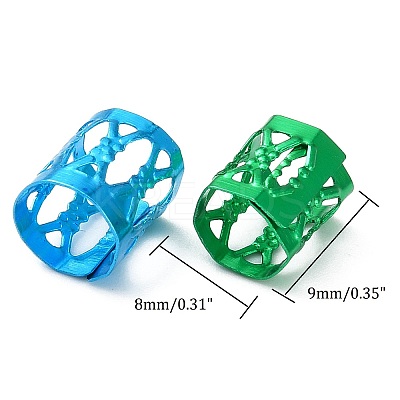 Aluminum Dreadlocks Beads Hair Decoration ALUM-R003-M-1-1