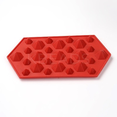 Diamond Shape Food Grade Silicone Molds LS-AJEW-E027-01-1