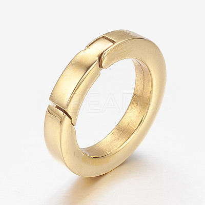 304 Stainless Steel Spring Gate Rings STAS-G134-13G-21mm-1