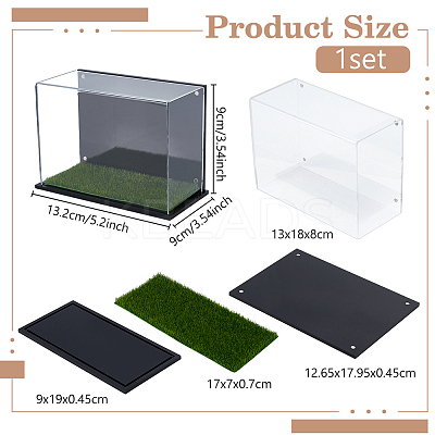 Acrylic & Magnet & Plastic Display Box ODIS-WH0061-81-1
