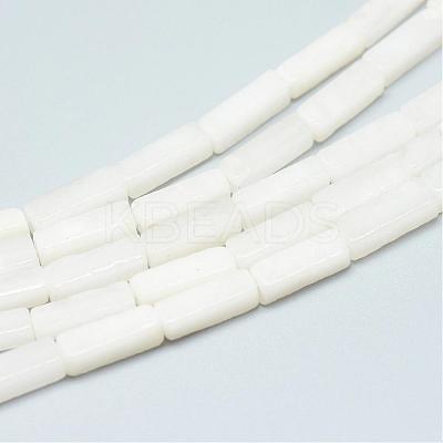 Natural White Jade Bead Strands G-R299-20-1