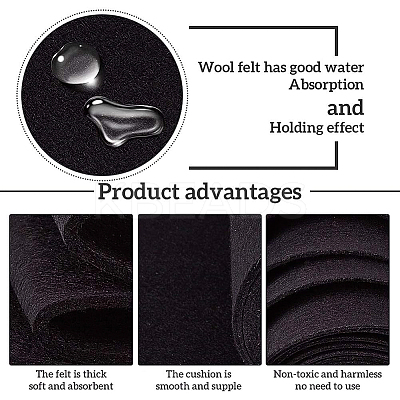 Non Woven Fabric Embroidery Needle Felt for DIY Crafts DIY-WH0156-92B-1