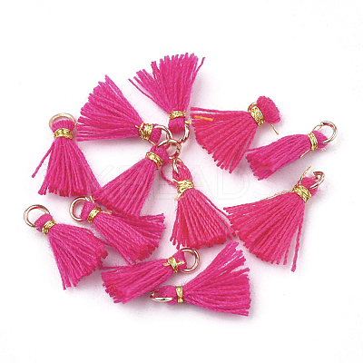 Polycotton(Polyester Cotton) Tassel Pendant Decorations X-FIND-S281-18-1
