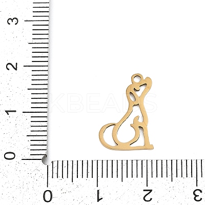 201 Stainless Steel Pendants STAS-F316-04G-01-1