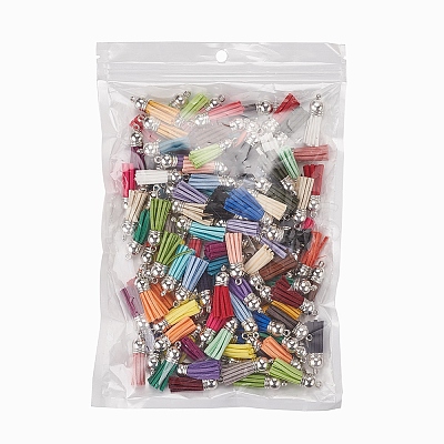 120Pcs 30 Colors  Faux Suede Tassel Pendant Decorations FIND-YW0001-14P-1