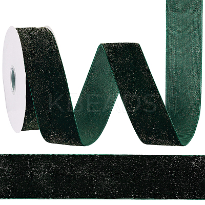 1 Roll Sparkle Single Face Velvet Ribbon OCOR-CY0002-21B-1