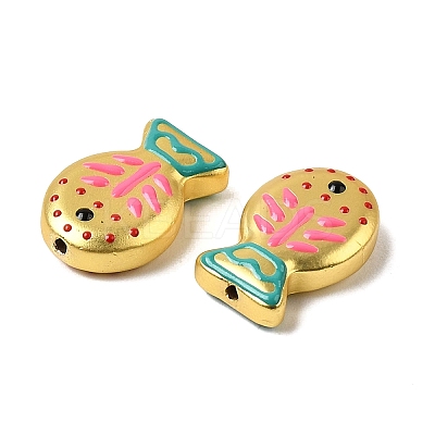 Baking Paint Glass Enamel Beads GLAA-B035-01D-1