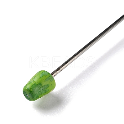 Clover Pattern Plastic Beadable Pens AJEW-P115-01C-1