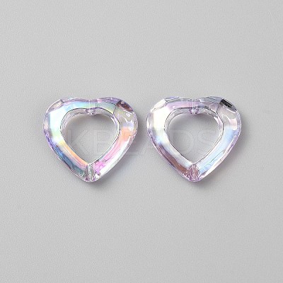 Plating Acrylic Beads LS-MACR-WH0010-20A-04-1