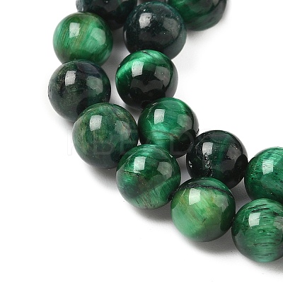 Grade B Natural Tiger Eye Beads Strands G-F591-18-8mm-04-1