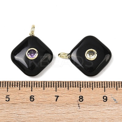 Natural Obsidian Pendants G-K372-05G-06-1