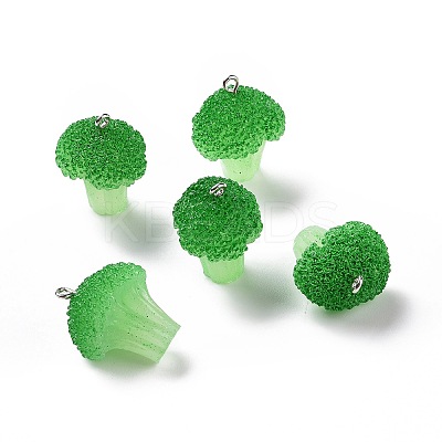 Opaque Resin Vegetables Pendants RESI-H144-01-1
