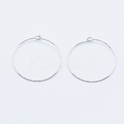Long-Lasting Plated Brass Hoop Earrings Findings LS-KK-K204-179P-NF-1