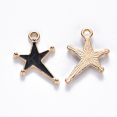 Alloy Enamel Pendants ENAM-S121-026A-1